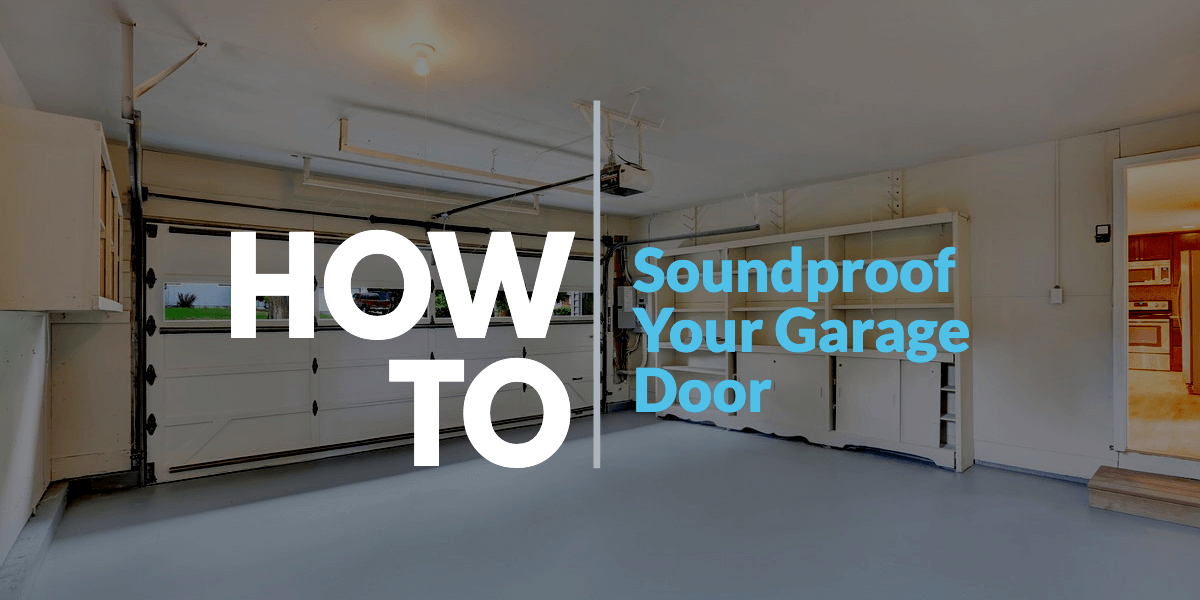 What's the best way to insulate a garage door for soundproofing? 2